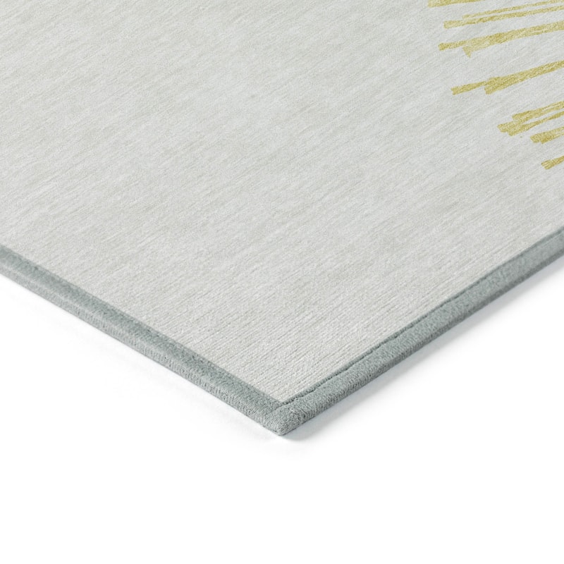 Machine Washable Indoor/ Outdoor Chantille Contemporary Burst Rug