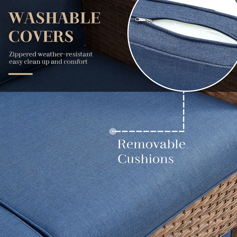 22 in x 24 in Outdoor Chair Deep Seat Replacement Cushion - N/A