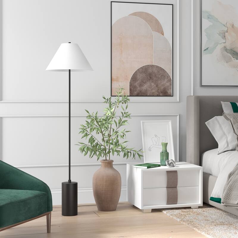 Somerset 64" Tall Floor Lamp with Empire Fabric Shade