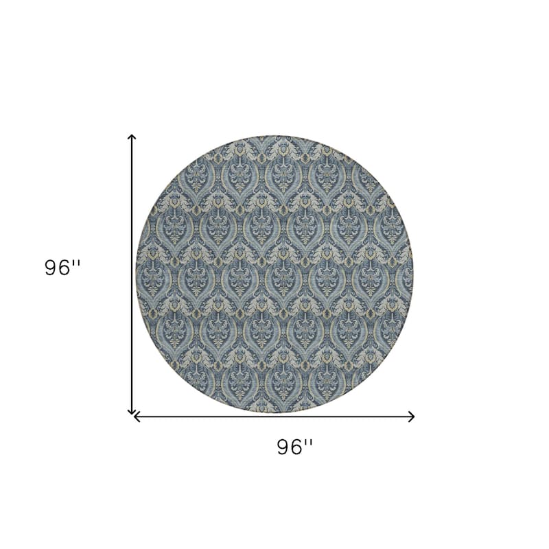 Rami Graceful Floral Weather Resistant Classic Meets Modern Outdoor Rug