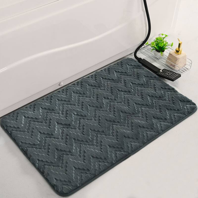 Bathroom Mat Soft Absorbent Non-Slip Backing Quick Dry Bath floor Rugs Home Gifts