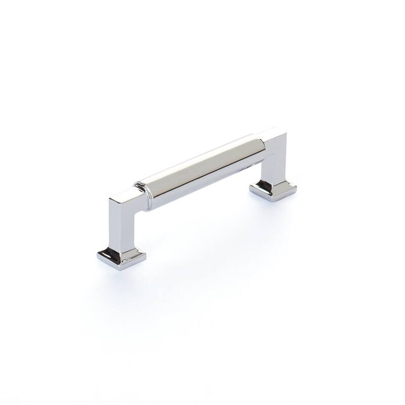Schaub and Company 477 Haniburton 3-1/2" Center to Center Modern - Polished Chrome