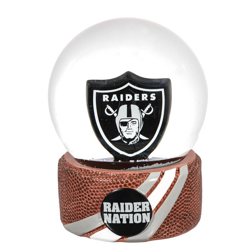 Las Vegas Raiders 5 in. Glass Tabletop Snow Globe