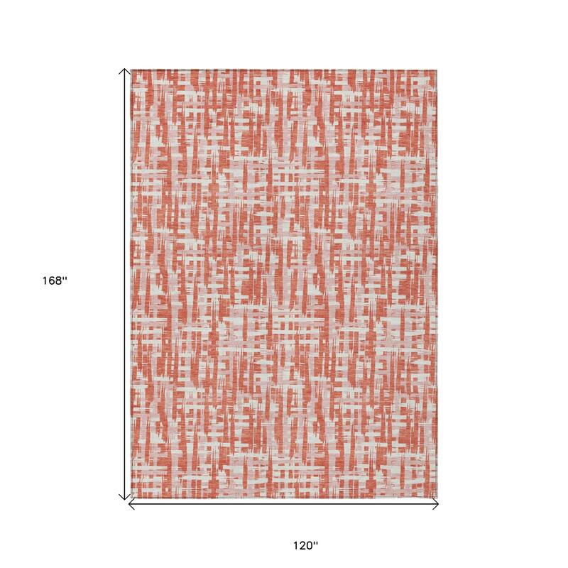 HomeRoots Abstract Transitional Rectangle Outdoor Rug
