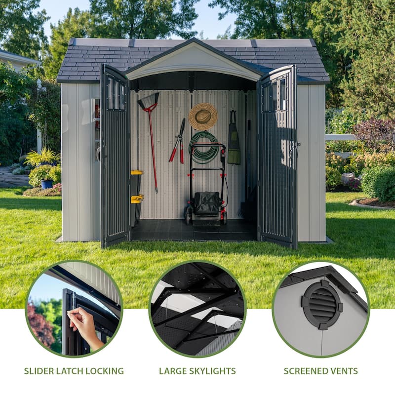 Lifetime 10 Ft. X 8 Ft. Side Entry Outdoor Storage Shed (60466)