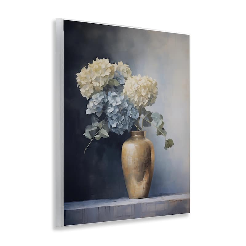 Stupell Subtle Hydrangeas in Vase Wall Plaque Art Design By Arlington Prints