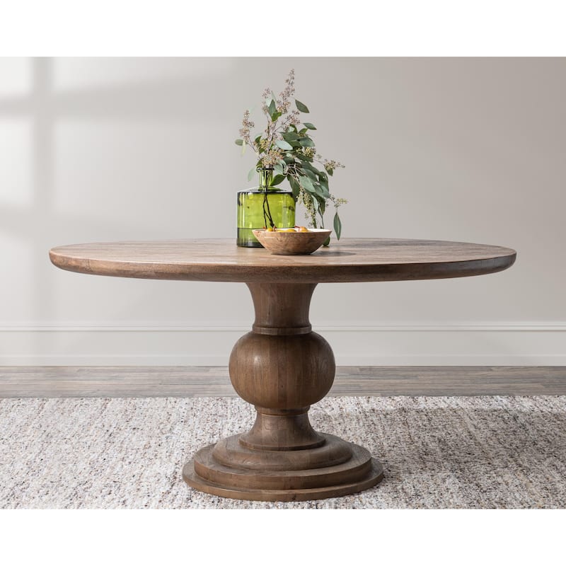 Classic Home Hera Mango Wood Round Dining Table