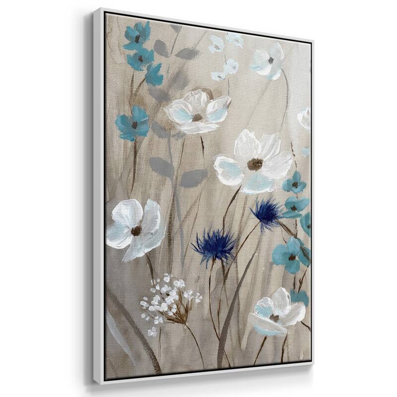 Bluebirds in Spring - Multi Piece Framed Canvas