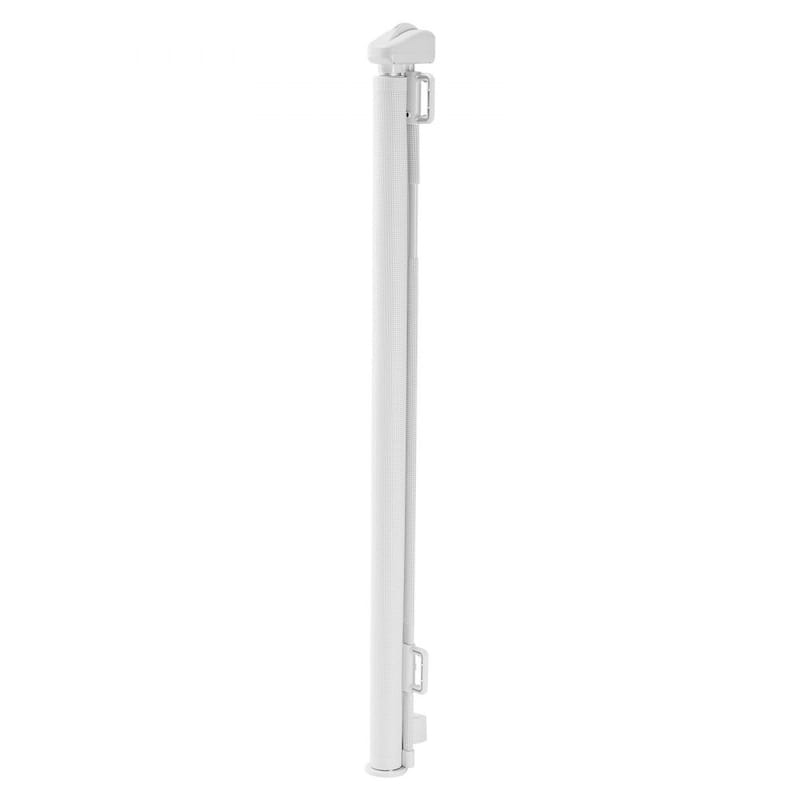 Retractable Baby Gate with Escape-Proof Bottom Hook and Mesh Design for Kids and Pets Safety