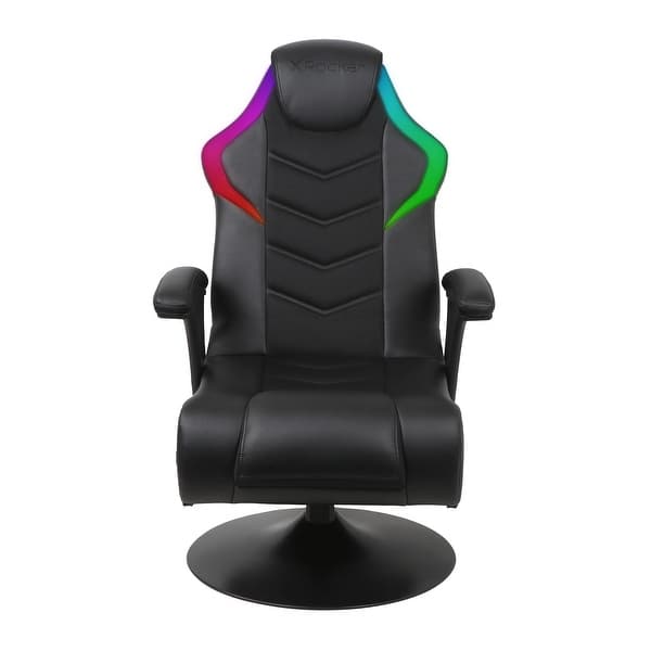 X Rocker Torque+ RGB LED 2.1 Dual Wireless Bluetooth Audio with Vibration Pedestal Gaming Chair in Black - Bed Bath & Beyond - 32202227 X Rocker Torque+ RGB LED 2.1 Dual Wireless Bluetooth Audio with Vibration Pedestal Gaming Chair in Black - Bed Bath & Beyond - 32202227