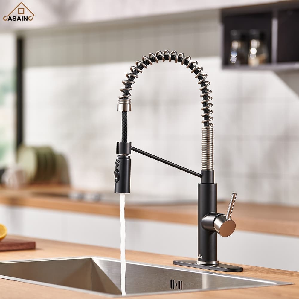 Single Handle Pull-Down Sprayer Kitchen Faucet