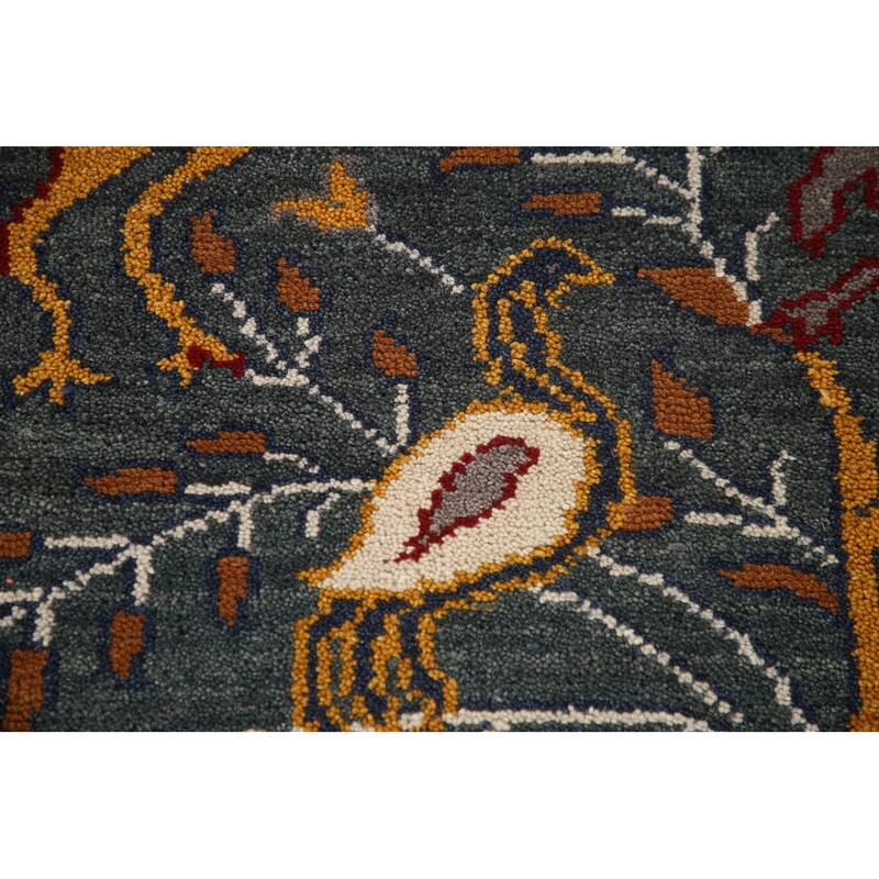 Animal Pictorial Ziegler Accent Rug Hand-Knotted Wool Carpet - 2'6"x 6'0"