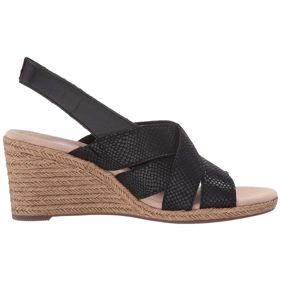 Buy Clarks Annadel Eirwyn Black Back Strap Wedges for Women at Best Price @  Tata CLiQ