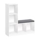 preview thumbnail 2 of 6, RiverRidge Kids Cubby Storage Organizer Bench with 5 Toy Storage Shelves and Cushioned Seat for Playroom Storage - White