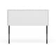 preview thumbnail 6 of 6, Phoebe White Full Vinyl Headboard