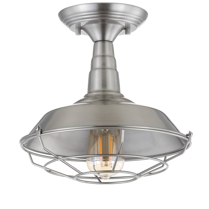 Georgia 10.2" Metal LED Semi-Flush Mount, by JONATHAN Y - 10.2'