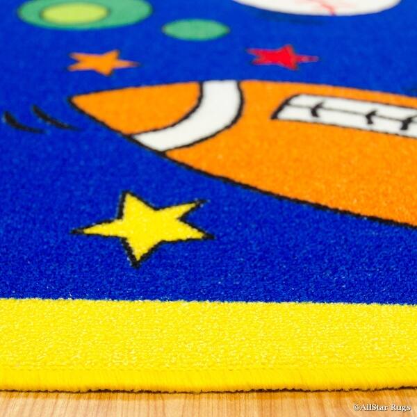 Shop Allstar Kids Baby Room Area Rug Sports Football