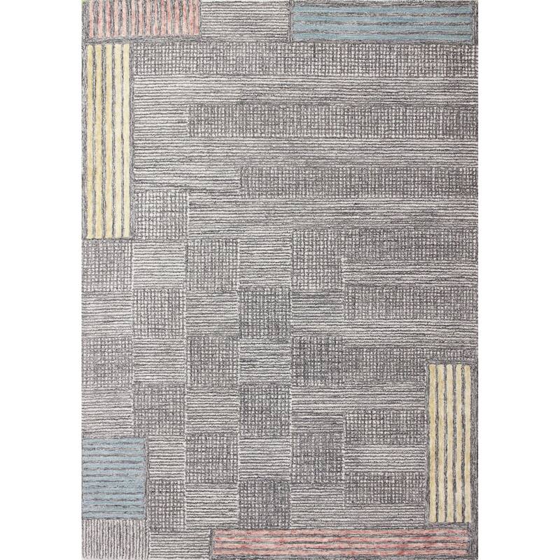 Bashian Emberly Grey Transitional Area Rug - 8'6" X 11'6" - Grey