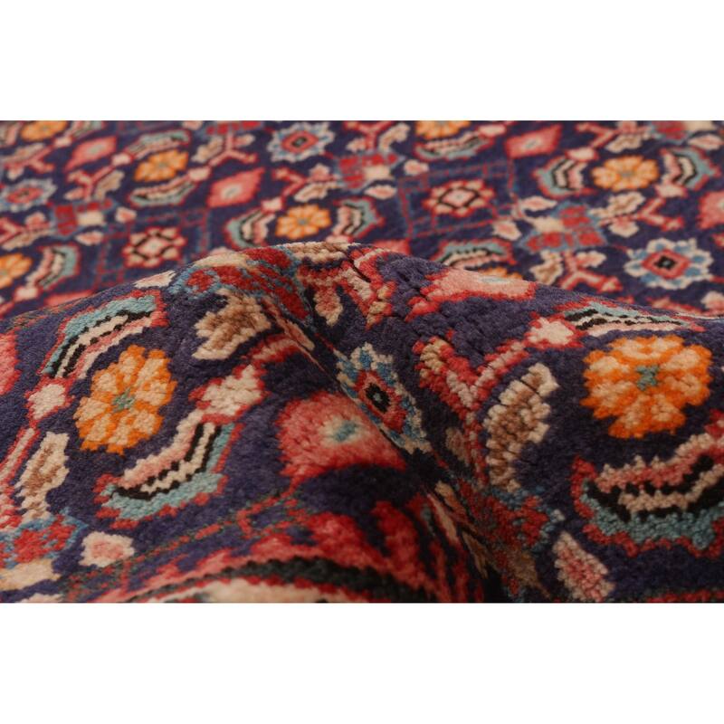 ECARPETGALLERY Hand-knotted Andelz Navy Wool Rug - 3'10 x 10'2