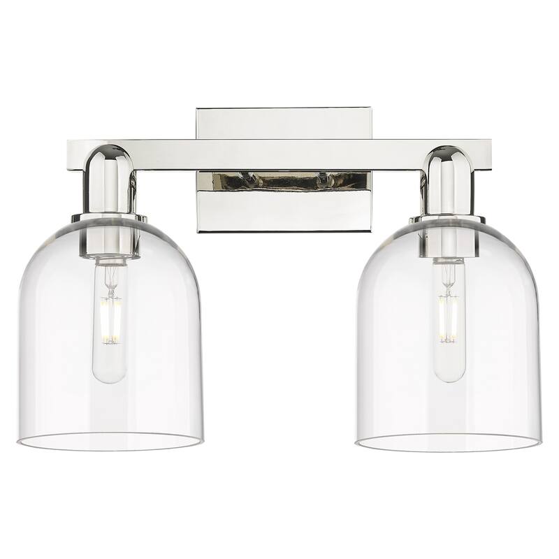 Innovations Lighting 716-2W-12-17 Bella Vanity Bella 2 Light 17" Wide - Polished Nickel / Clear