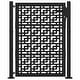 preview thumbnail 43 of 53, vidaXL Garden Gate Black 39.4x49.2" Steel Trace Design