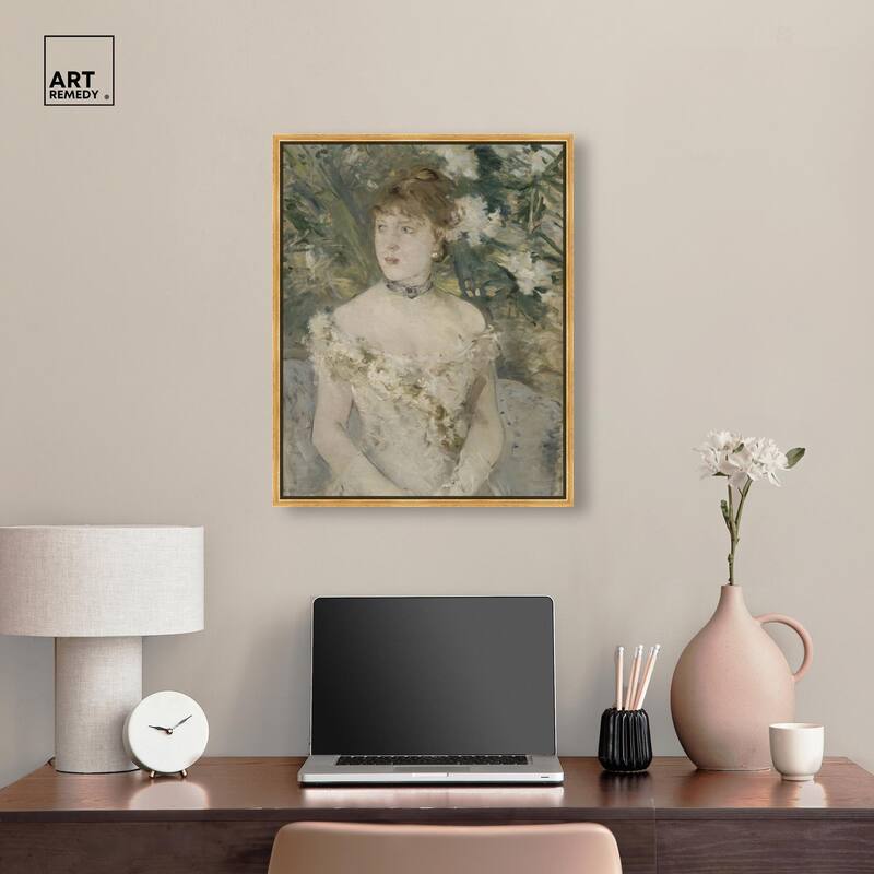 Young Girl in a Ball Gown Canvas by Art Remedy