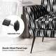preview thumbnail 8 of 22, Silas Modern Armchair with Metal Legs by HULALA HOME