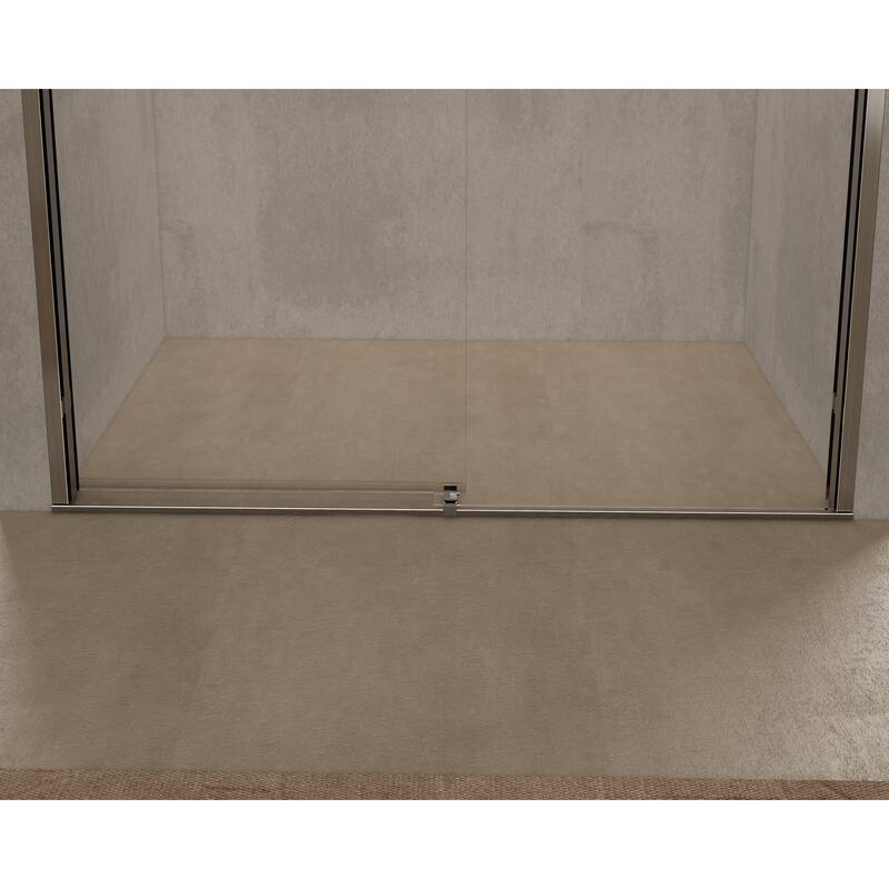Eviva Luxor Sliding Frameless Shower Door with Tempered Glass