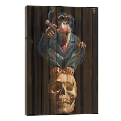 The Great Hippocampus Respite Print On Wood by Alec Huxley - Multi-Color
