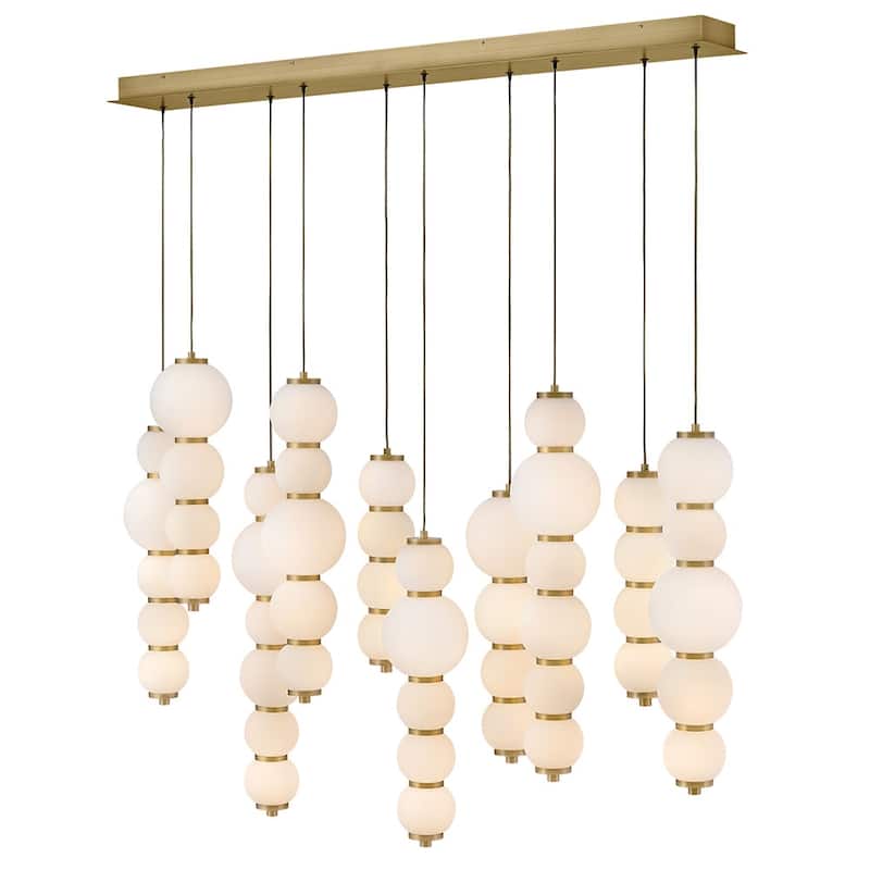 Hinkley Lighting 47396 Trigo 52" Wide LED Linear Pendant with Etched