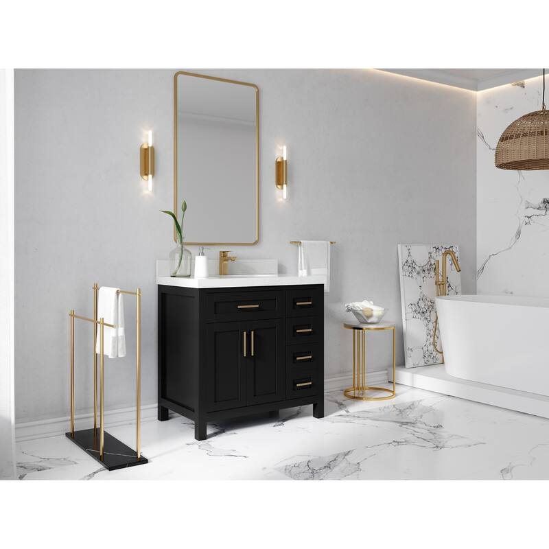 Willow Collections 36 in. W x 22 in. D Cambridge Single Sink Bathroom Vanity Center with Countertop