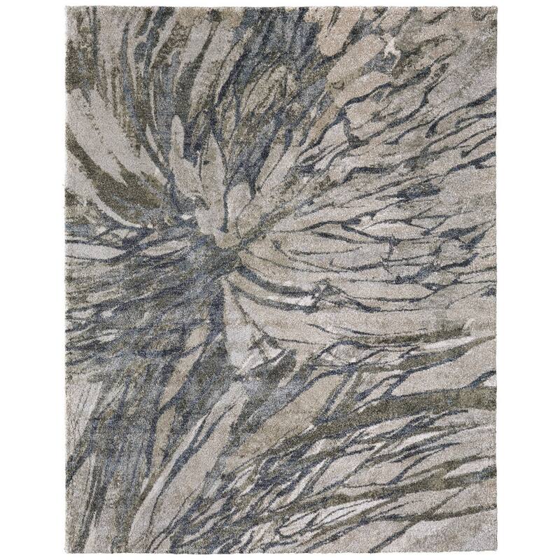 HomeRoots Abstract Bohemian Rectangle Area Rug