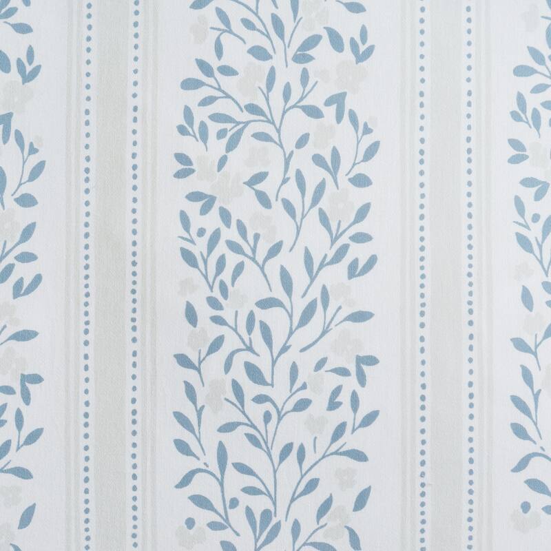 Martha Stewart Verbena Stripe Cotton Reversible Blue Comforter Set