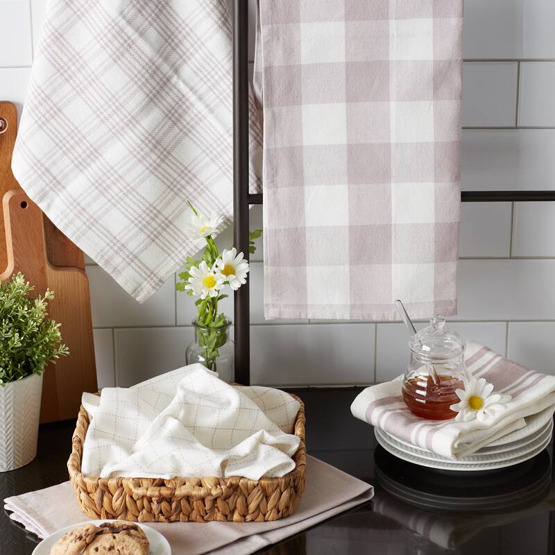 DII Asst Vintage Everyday Dishtowel (Set of 5)