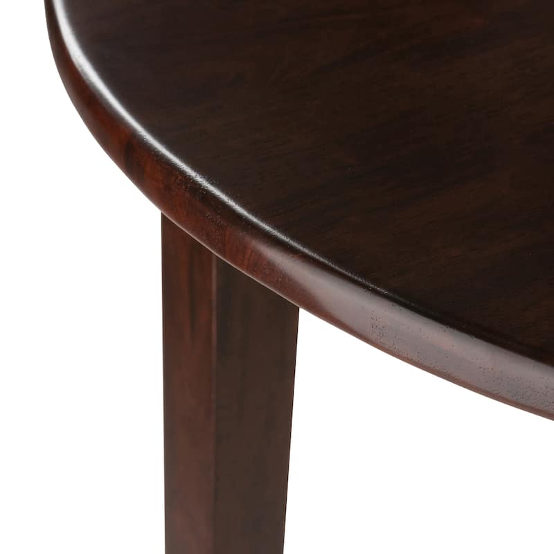 Clayton Round Drop Leaf Dining Table, Walnut - 35.98 x 35.98 x 29.13 inches