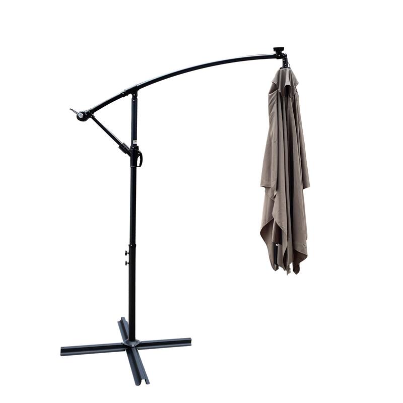 Rectangle 2x3M Outdoor Patio Umbrella Solar Powered LED Lighted