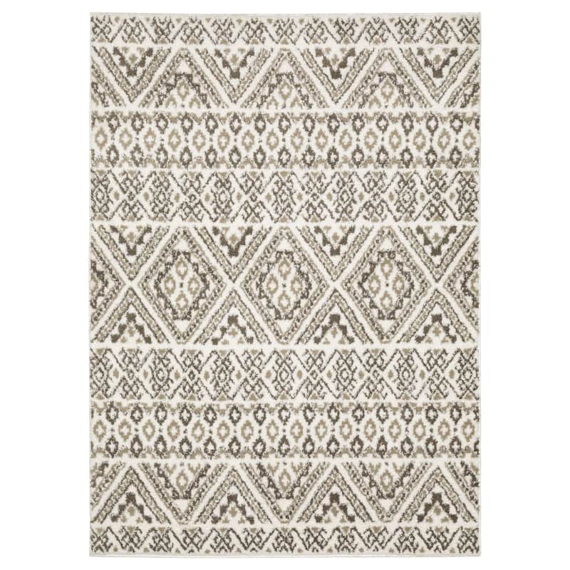 Paige Updated Lodge Brown/Beige Area Rug