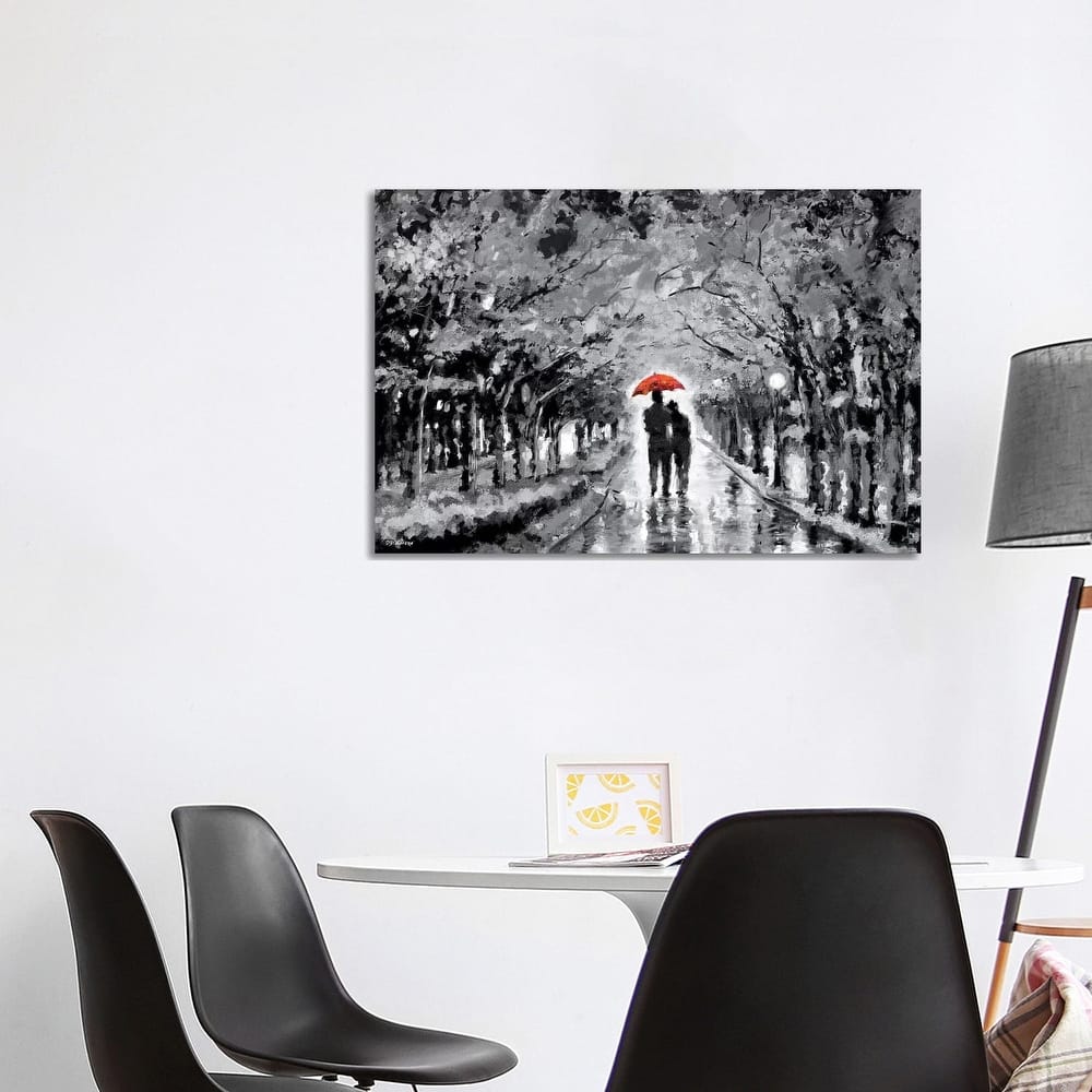 iCanvas "Park In Love Red Umbrella" by P.D. Moreno Canvas Print
