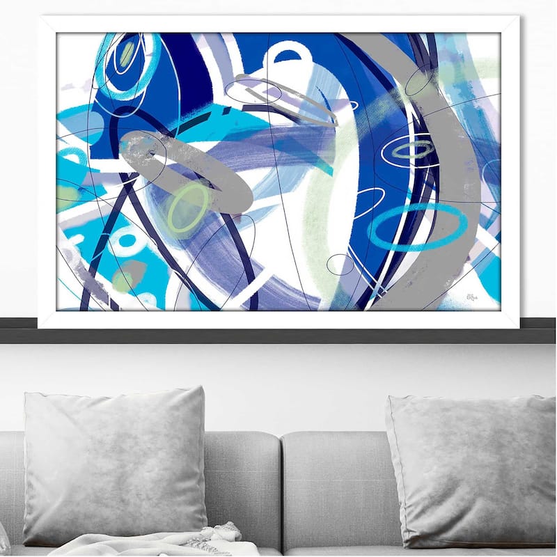 "Blue Flow" by Lisa Ridgers Print on Acrylic.