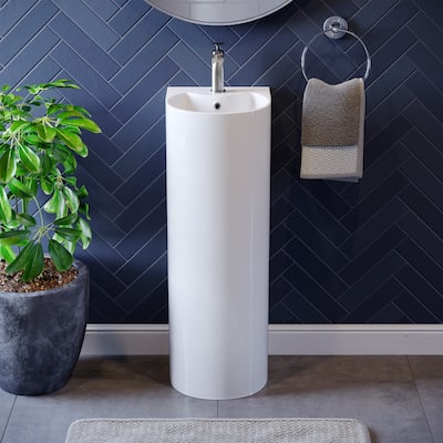 Sublime Rounded Basin Pedestal sink