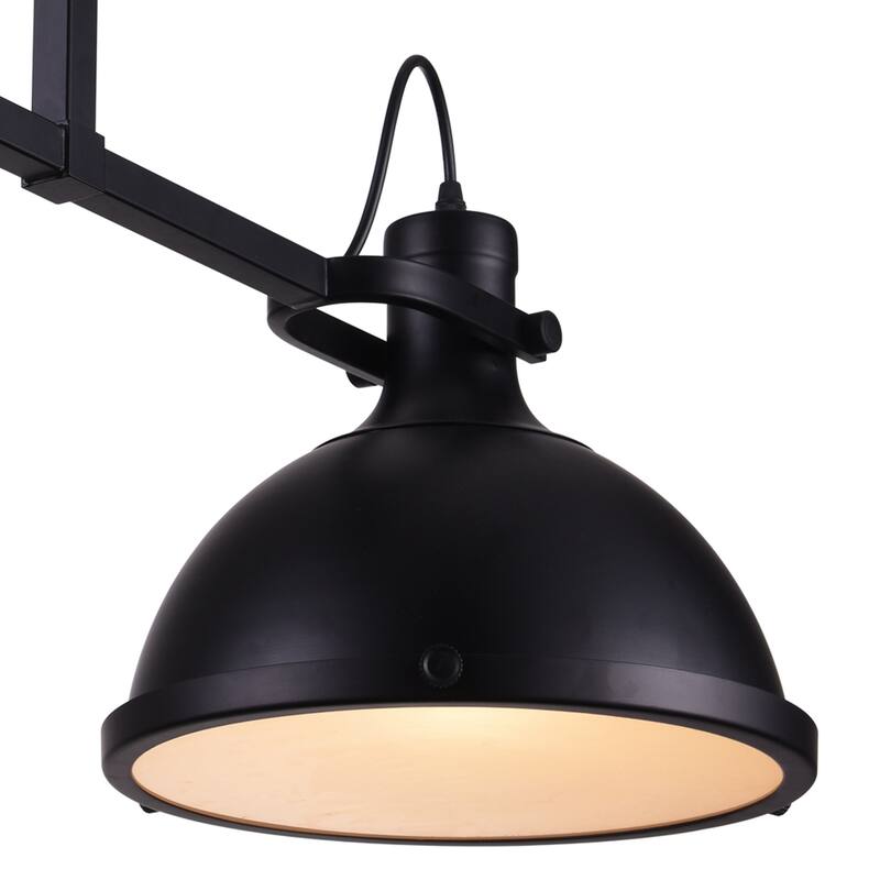 Strum 3 Light 50in Black Island Chandelier