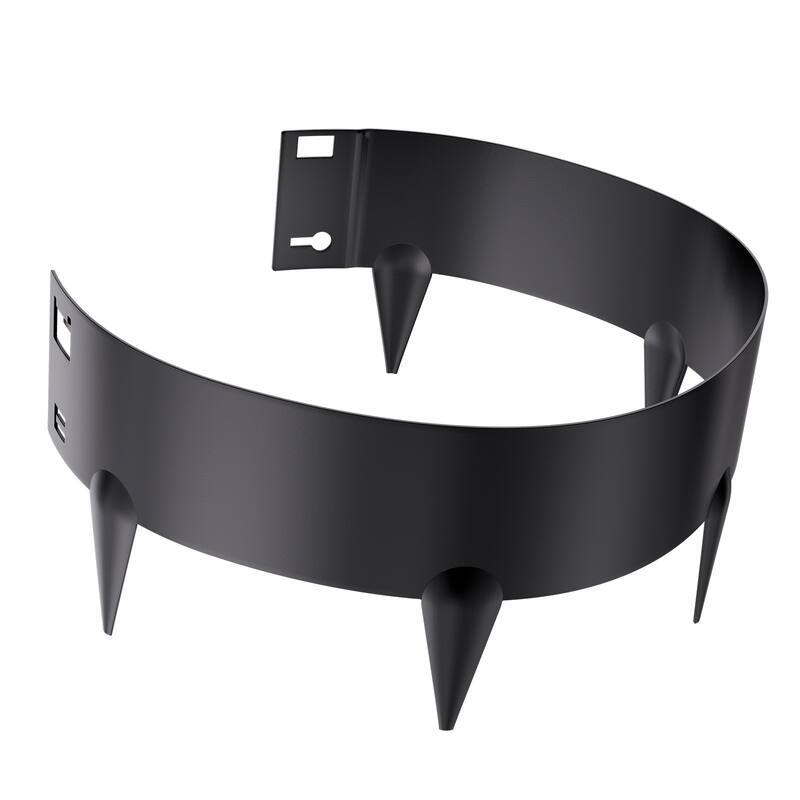 Steel Landscape Edging 5 Packs Rust-Resistant Edging Border Black - 39 x 4in