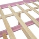 preview thumbnail 15 of 13, Pink Full Size Solid Wood House Bed with Trundle & Writing Board