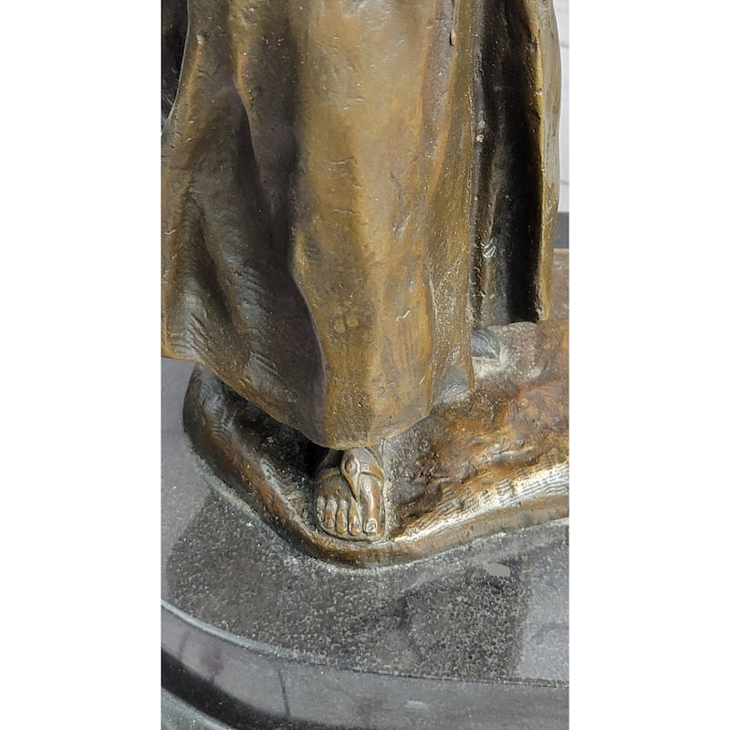 Mother Kissing Child Daughter Bronze Sculpture Statue Family Decor Signed Original Art