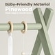 preview thumbnail 9 of 18, Wooden Baby Play Gym Set, Interactive Activity Center by Comfy Cubs