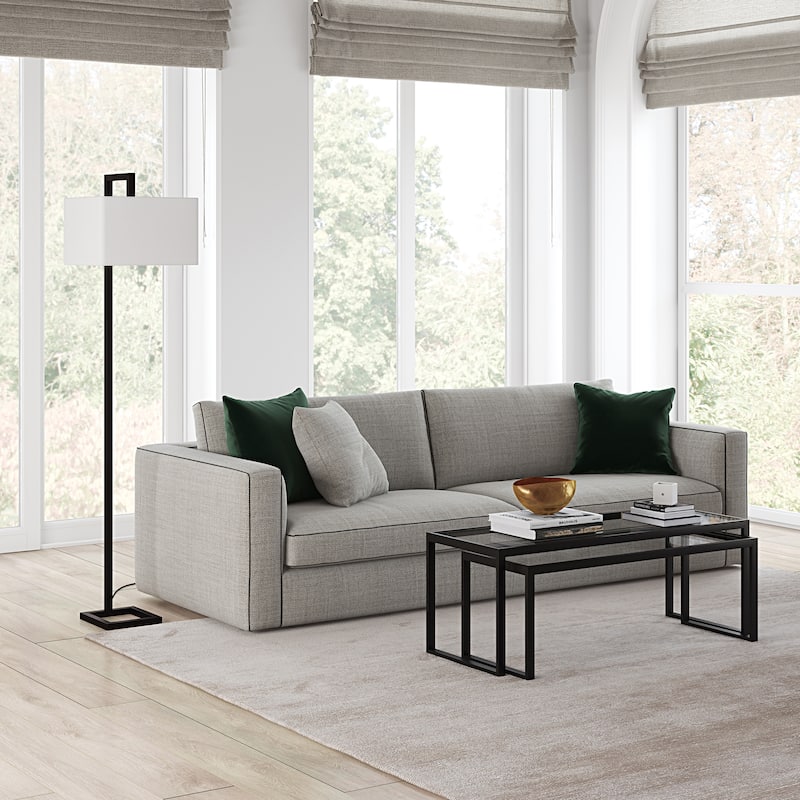 Grayson 68" Tall Floor Lamp with Fabric Shade