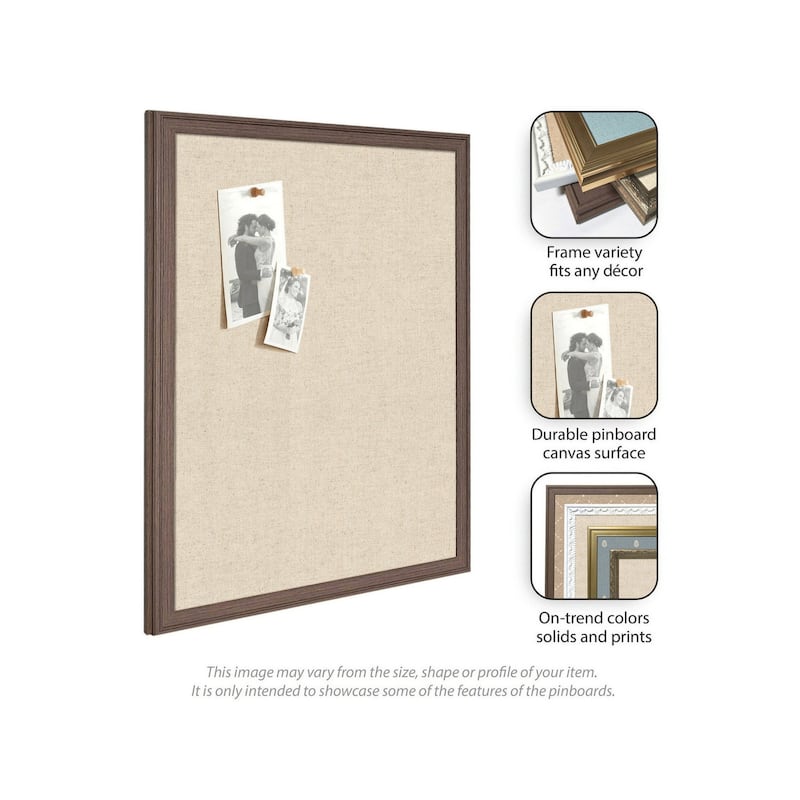 Kate and Laurel Pinboard Neutral Linen