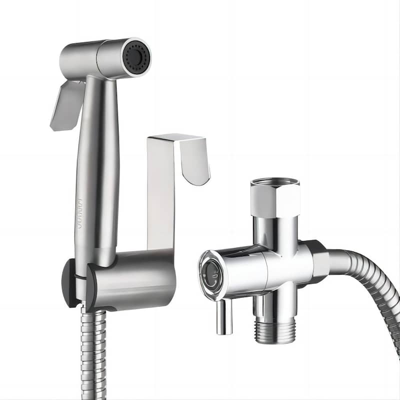 Topcraft Stainless Steel Handheld Toilet Bidet Sprayer - Silver