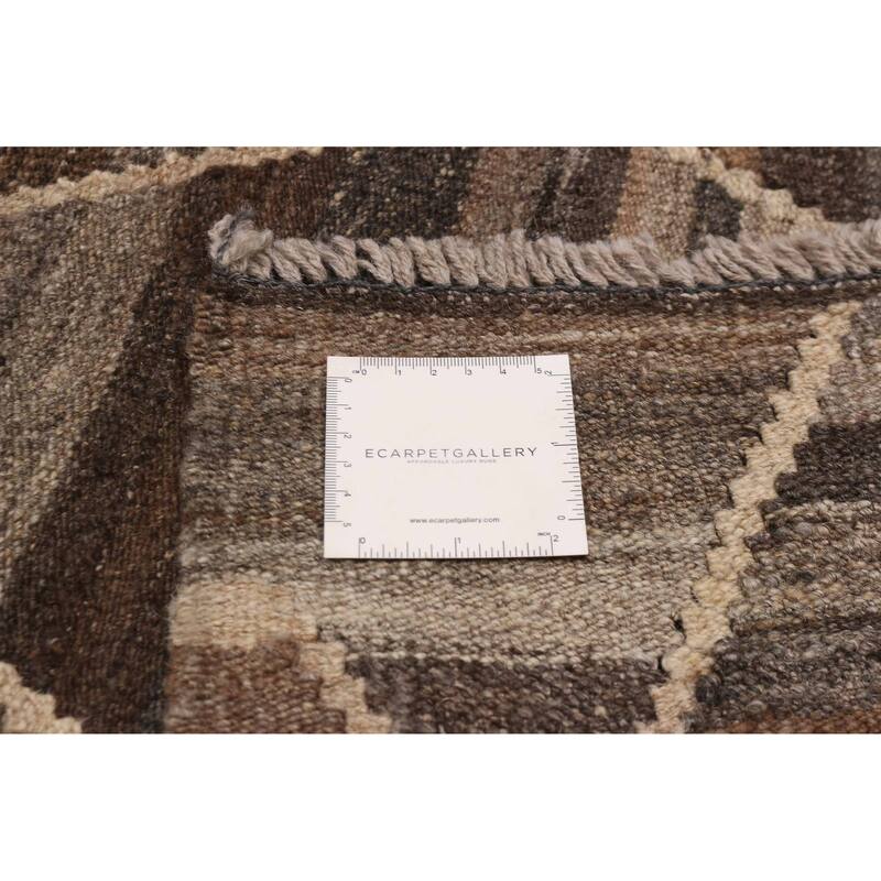 Sivas Brown Kilim 6'10" x 9'7" - 6'10 x 9'7