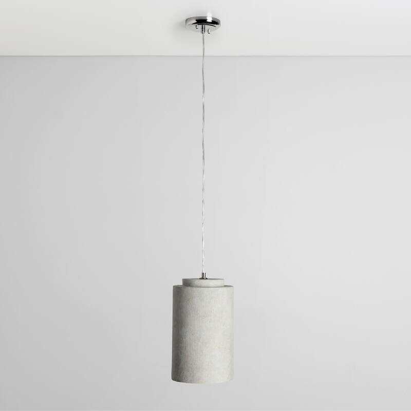 Joel 1-Light Gray Concrete Pendant by Kosas Home